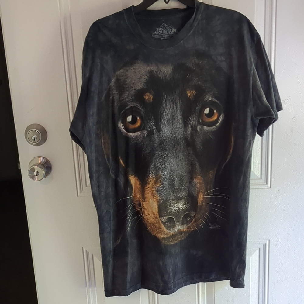 The Mountain Charcoal Canine Portrait Tee